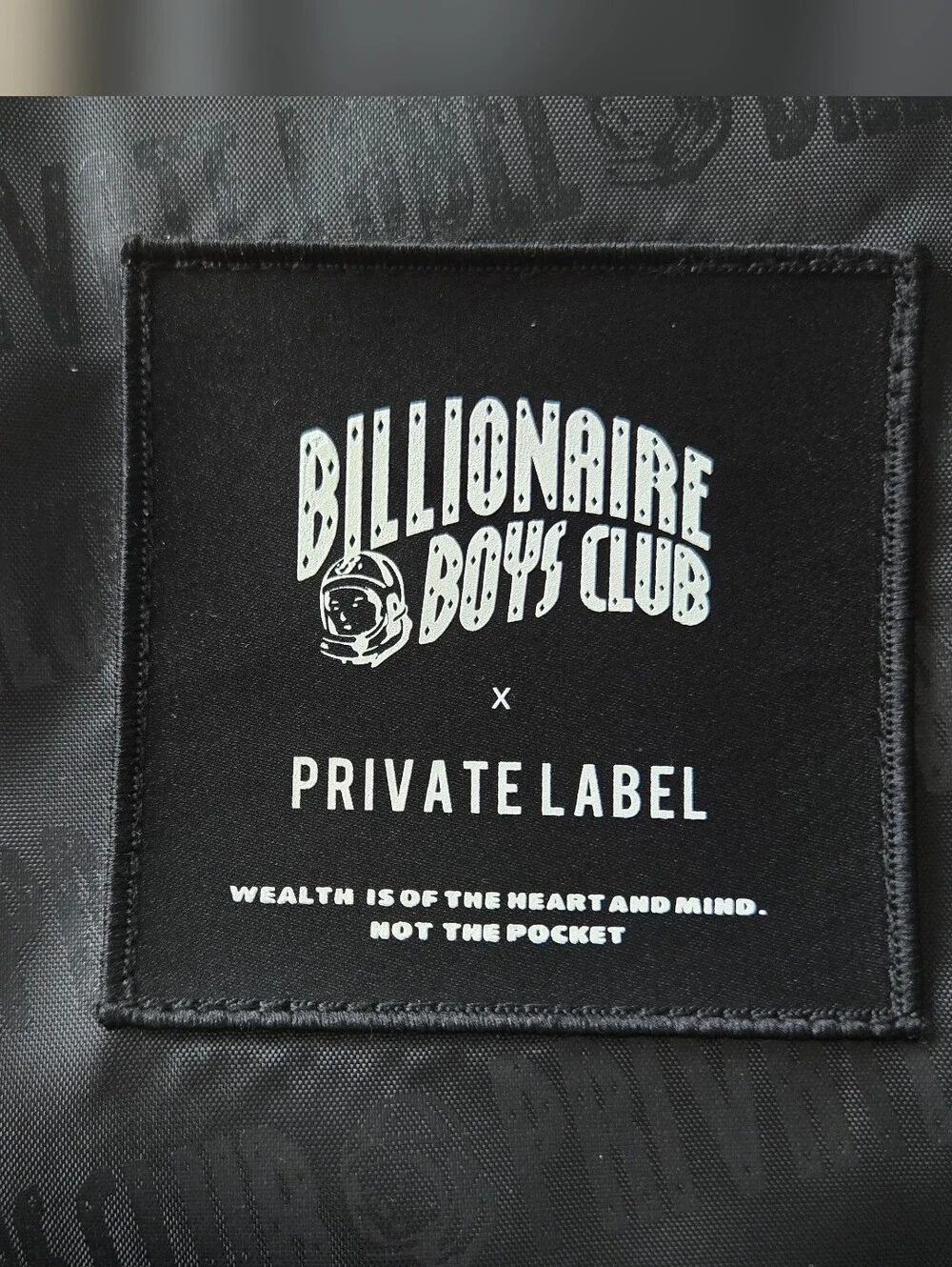 0Billionaire Boys Club Private Label Black Graphic Duffel Bag, Limited Edition